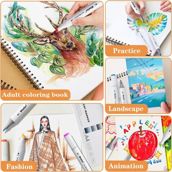 48 Colors Dual Tip Alcohol Markers {5}