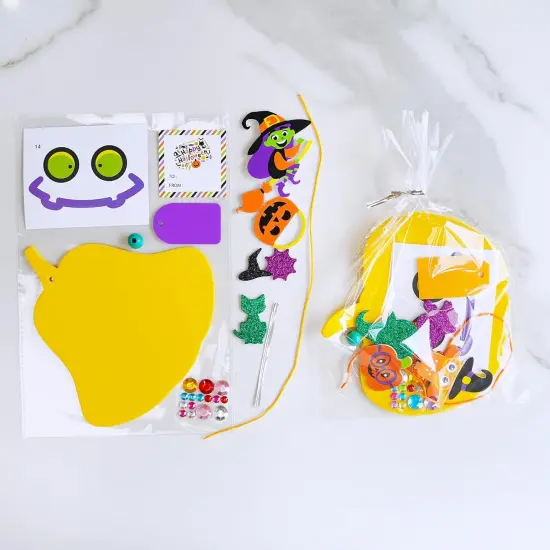 36 Sets Halloween Pumpkin Decorations DIY Foam Halloween Craft Kits {3}