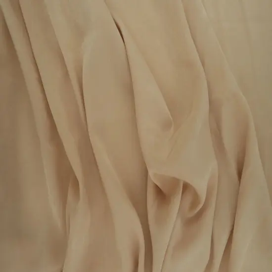 1 Yard 100% Poly Silky Airflow Satin Solid Fabric 57/58 Inches Wide for Apparel and Draping TAUPE {1}