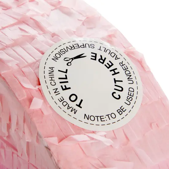 Sparkle and Bash Pink and Gold Ombre Pull String Heart Pinata, Ideal for Birthday Party Decorations & Supplies, Quinceanera, Valentine's Day (16 x 13 x 3 In, Small), Ages 3-14 {6}