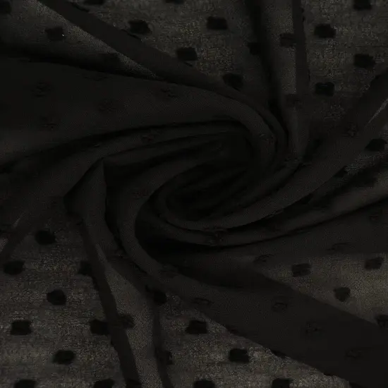 Solid Swiss Dot Chiffon Fabric 100% Polyester Lightweight Sheer 57/58" Wide CAMEL {3}