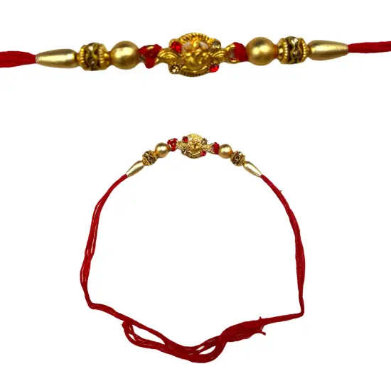 Personalized Rakhi Card with Tika, Ganesha Rakhi, Rakhi for Brother, Rakshabandhan, Rakhri, Raksha Bandhan, Usa Seller, Rakhdi {7}