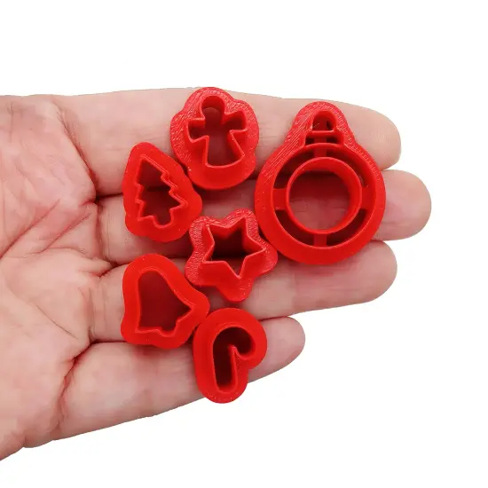 Cute Christmas Clay Cutters, Mini Ornament Shapes, 6 pc, Adorabilities {2}