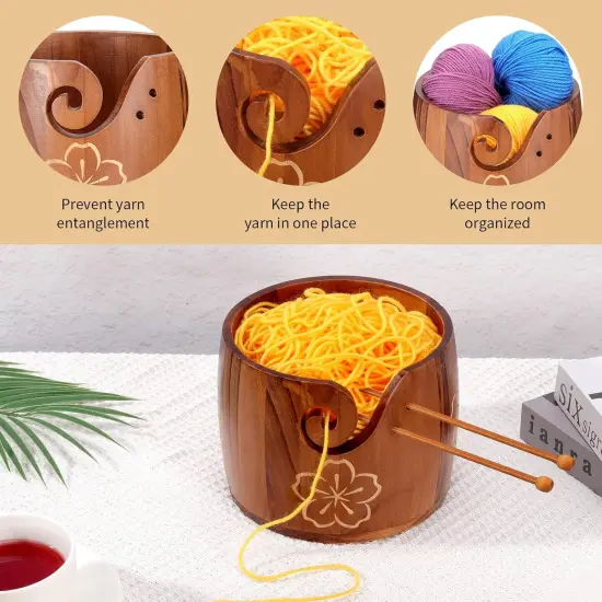 Yarn Bowl Large Size for Yarn Holder {3}