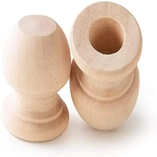 Crafts Wood Dowel Rod Finials {1}