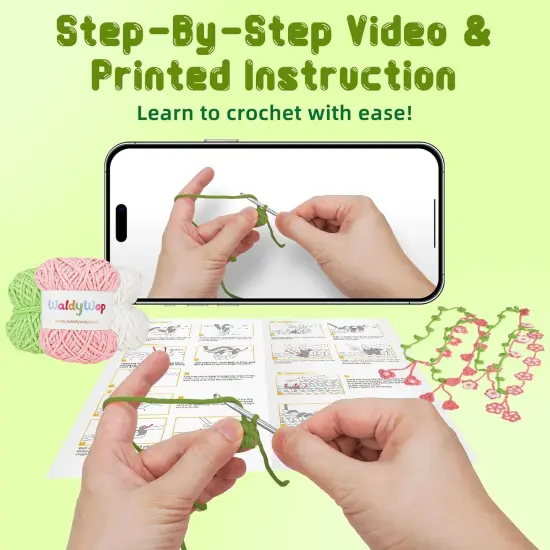 4 Flower Bracelets Knitting Kits {2}