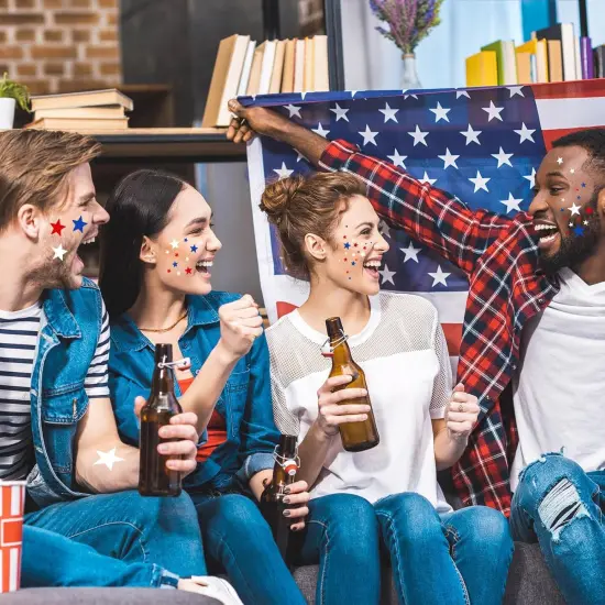 16 Pcs Reusable 4th of July Star Shape Stencils {5}