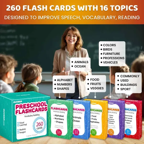 260 Flash Cards with Realistic Images for Kids {2}