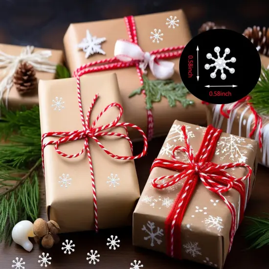 200 PCS Christmas Resin Snowflakes {2}