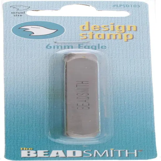 The Beadsmith Steel Design Stamps - Jewelry Stamping Tools, Eagle Design, 2.25 Inches w/ 6 mm Base {6}