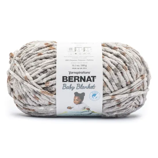 Bernat Baby Blanket Big Ball Yarn 24 Pack-Pebble Dot {1}