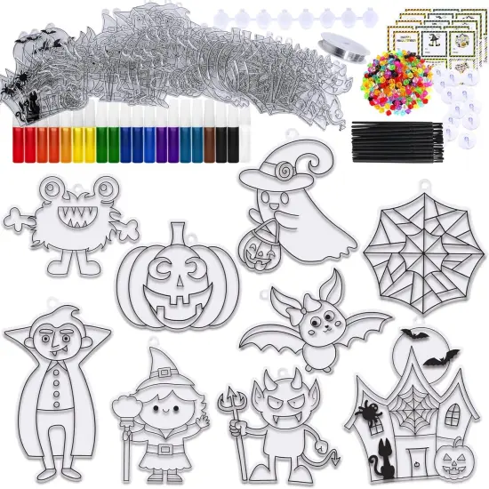 27 Sets Halloween Suncatchers Ornaments Decorations {2}