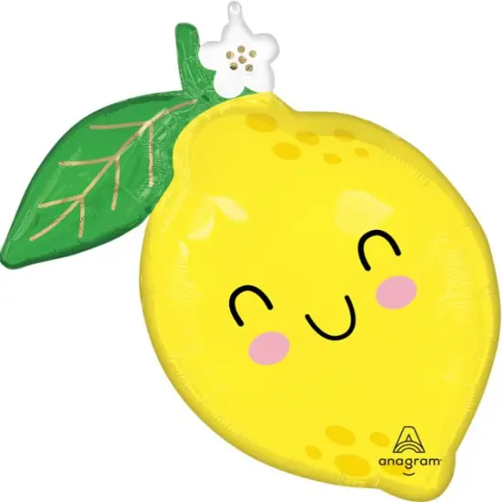 25" Food Friends Lemon Mylar Balloon {1}