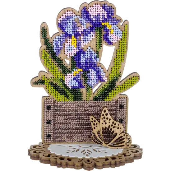 Bead embroidery kit on wood FLK-412 {2}