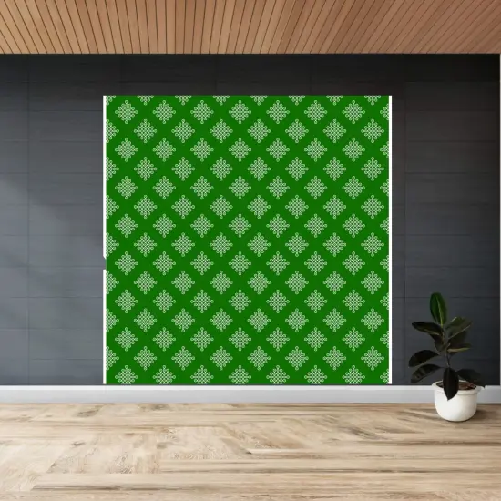 Kolam Rangoli Backdrop Indian Traditional Cloth Backdrop Photo Decor Banner Pooja Room Decor Decorative Cloth Dot Kolam Backdrop for Diwali Ganesha Puja Wedding Housewarming Gift Green {7}