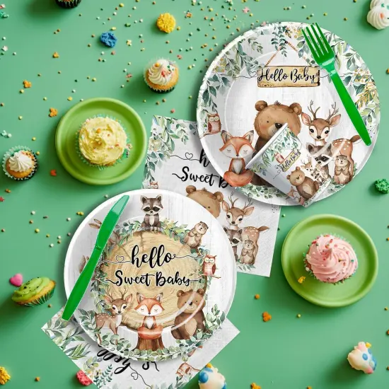 Baby Shower Plates and Napkins Decorations Tableware {2}