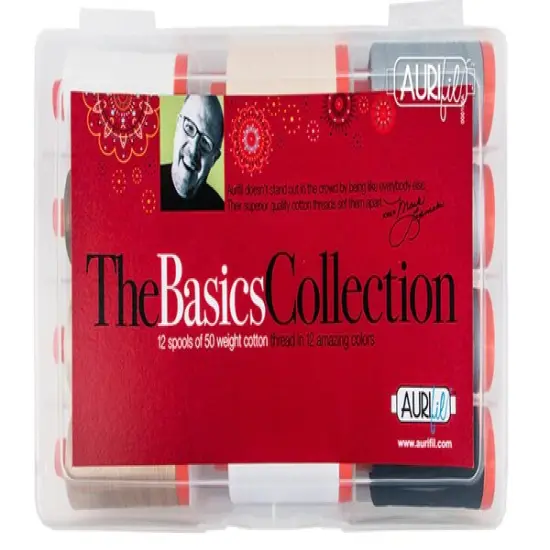 Aurifil The Basics Collection Thread Set by Mark Lipinski | (12 50wt Cotton Large Spools.) {2}
