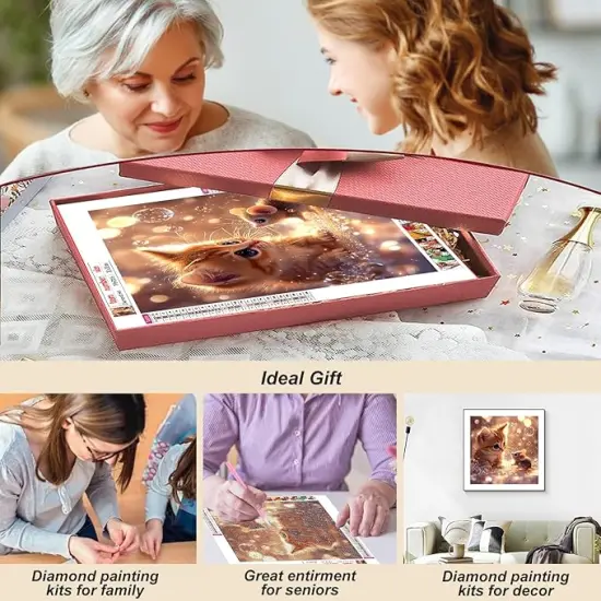 5D Diamond Painting Kits - Cat and Mouse Diamond Art Kit {3}