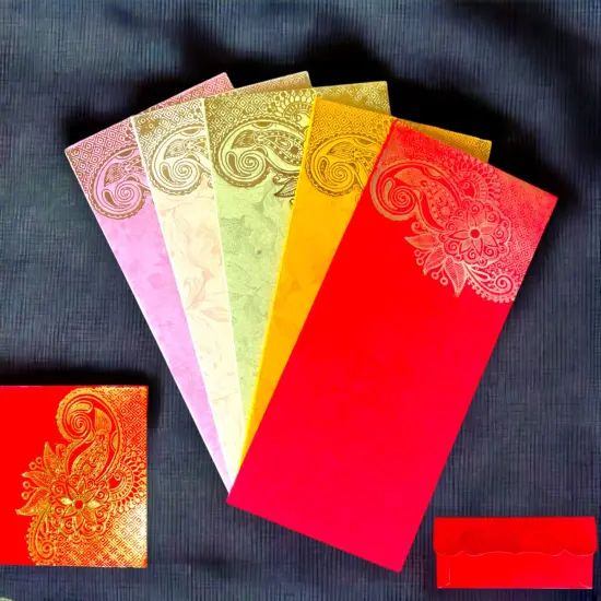 Paisley Shagun Money Envelopes, Lucky Cash Gift Envelope, Gifts Card Holder,currency, Tip Evenvolopes, Eid Diwali Christmas Wedding Chinese {2}