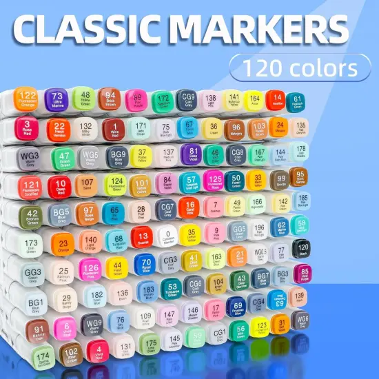 Alcohol Markers 120 Colors {2}