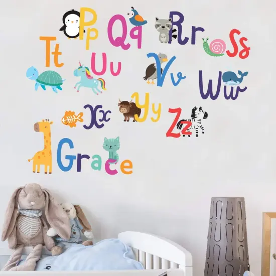 Alphabet Wall Decals for Kids Rooms {5}
