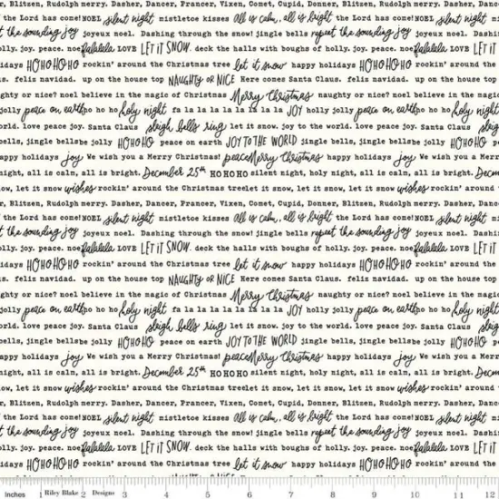 Words in Cloud (c16357-cloud) | Charming Christmas | Kelsey Carlson | Riley Blake {1}