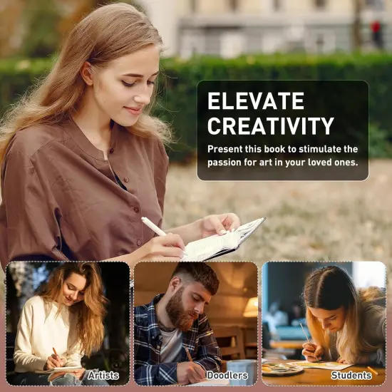 Square Sketchbook for Drawing 8 x 8 - (Green) {5}