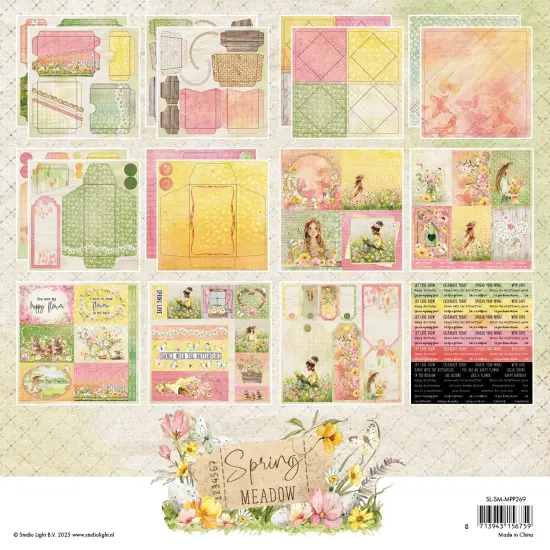 Studio Light Spring Meadown Mixed Paper Pad 36/Pkg-Nr. 269 Cards & Envelopes {3}