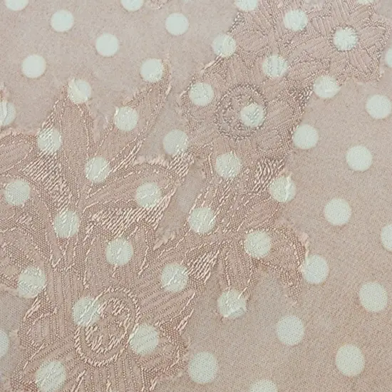 1 Yard Sheer Blush Floral Jacquard Chiffon Fabric 57/58 Inch Width Sheer Blush Pink {3}
