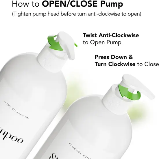 Shampoo and Conditioner Dispenser Bottles - Set of 3 {4}