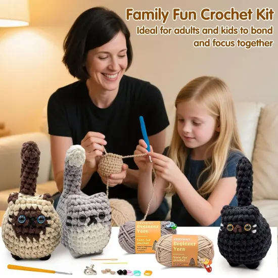 Crochet Cat Beginner Crochet Kit {5}