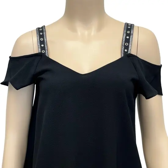 10 Yards of Brigitta 1" Wide Tape Trim Embellished With Silver Studs and Gr | 10 yard cut {5}