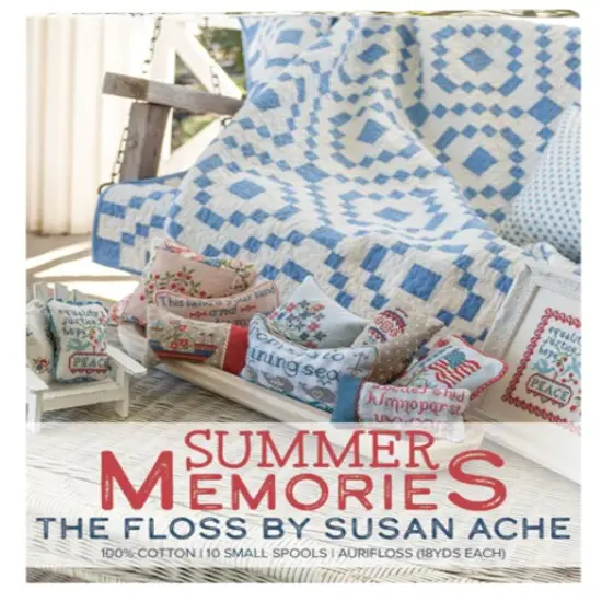 Aurifil Summer Memories Thread Set by Susan Ache | (10 Aurifloss Cotton Small Spools.) {2}