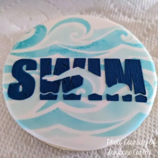 Swimmer Messages Cookie Stencil Set | Sports Cookie Stencil | DIY Stencil | Craft Stencil | Confection Couture | {4}