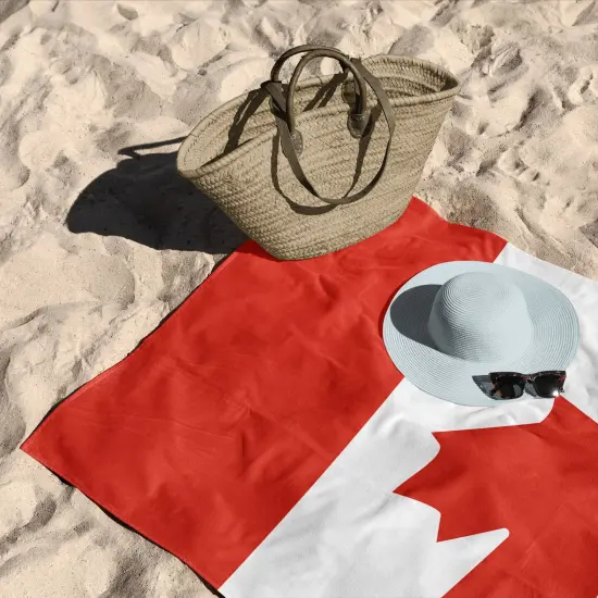 Country Flag Beach Towel Canada {3}