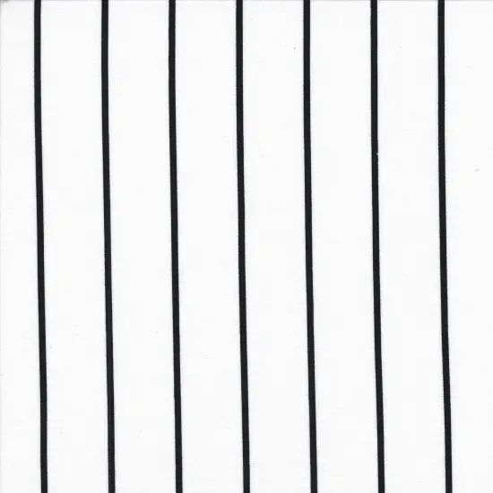 1 Yard Ivory & Black Vertical Stripe DTY Brushed Knit Fabric 58/60 Inches Wide {1}