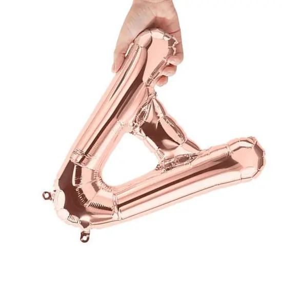 NorthStar Balloons&reg; 16 Inch Letter A Rose Gold Air Fill Only {5}