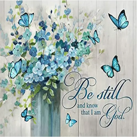 Diamond Painting Kits for Adults and Kids, Blutterfly Flower God Diamond Art Craft Paint with Full Round Drill for Wall Decor 16 &times; 12 Inch {1}