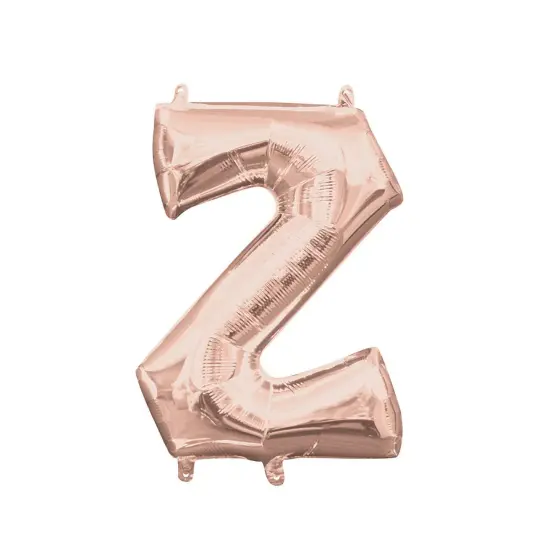 Anagram&reg; 16 Inch Letter Z Rose Gold Air Fill Only {5}