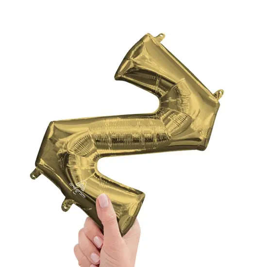Anagram&reg; 16 Inch Letter Z White Gold Air Fill Only {5}