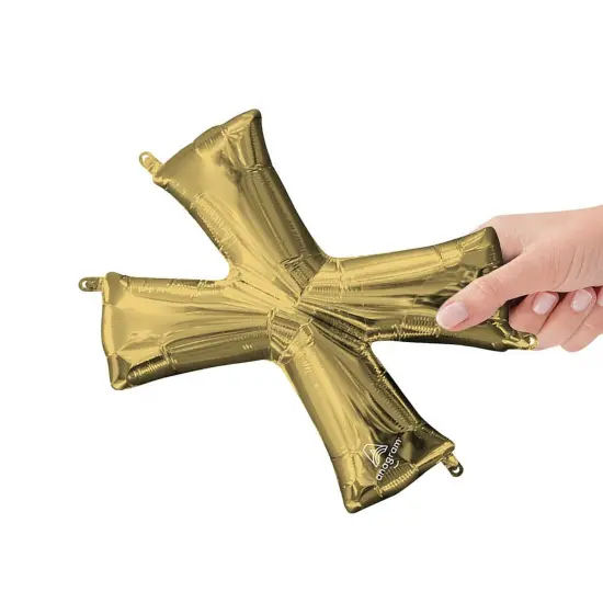 Anagram&reg; 16 Inch Letter X White Gold Air Fill Only {2}