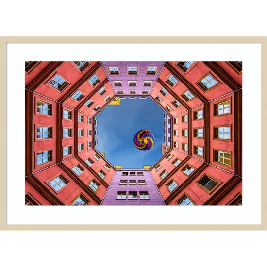 Shapes and Swirls by Anne Farrall Doyle Wood Framed Wall Art Print {6}