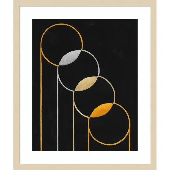 Metallic Meditation I by Grace Popp Wood Framed Wall Art Print {1}