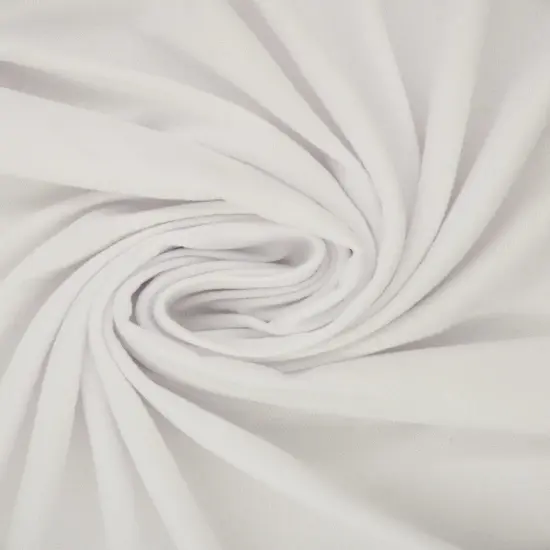 1 Yard DTY Brushed Solid Knit Fabric, 58/60&Prime; Wide Polyester Spandex Blend AZURE BLUE {6}