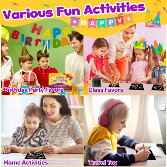 288 PCS Scratch Paper Art Craft {3}