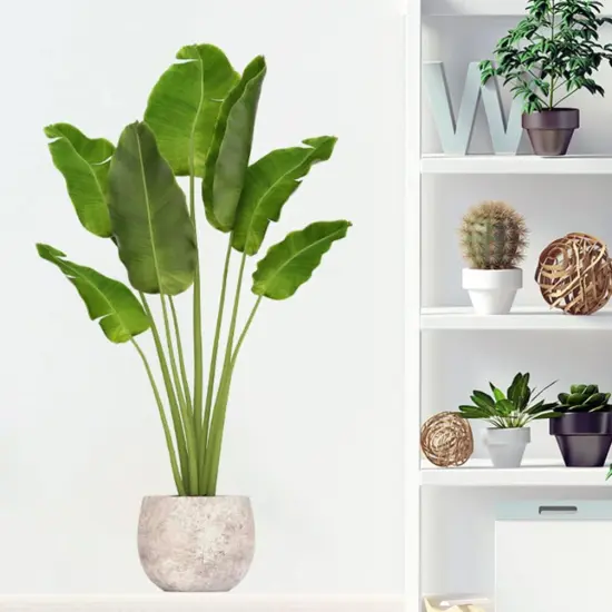 Green Plant Wall Decals 3D Potted Plant {2}