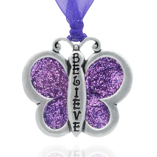 Gloria Duchin Believe Butterfly Ornament {1}