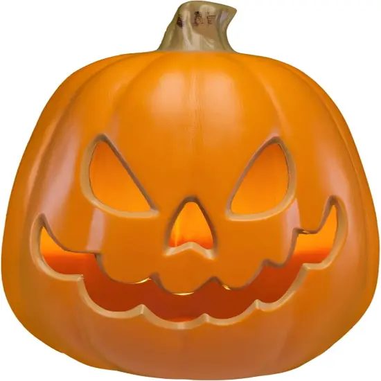 Large - 15 inch LED Lighted Pumpkin Jack-O-Lantern {1}