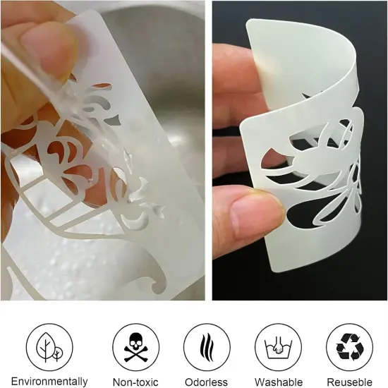 24 Pcs Small Christmas Stencils 3x3 Inch for Painting on Wood Slice {5}