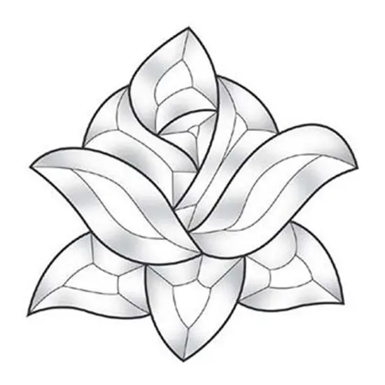 6-1/2" x 6-1/2" Exquisite Clear Glass Bevel Cluster EC561 {1}